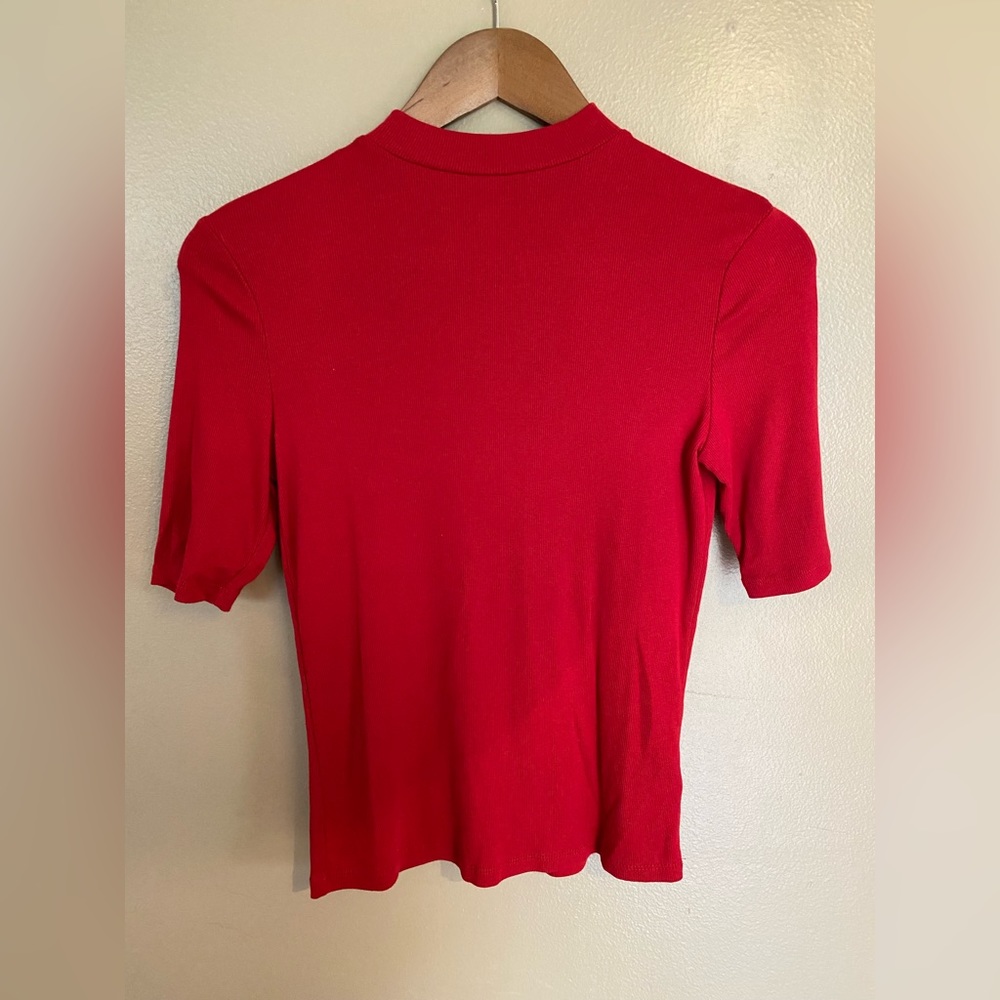 Universal Thread Red Mock Neck Tee